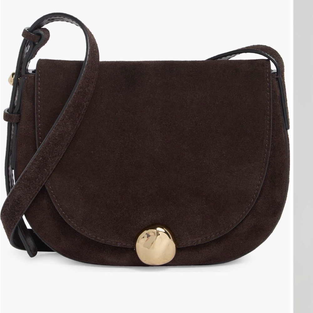 The Small Dakota Suede Saddle Bag by Madewell